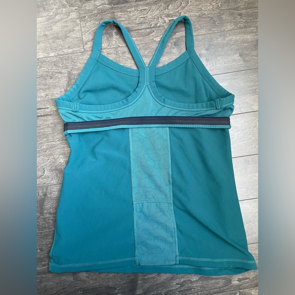 Lululemon Tank Top Teal Mesh Back - Picture 5 of 5